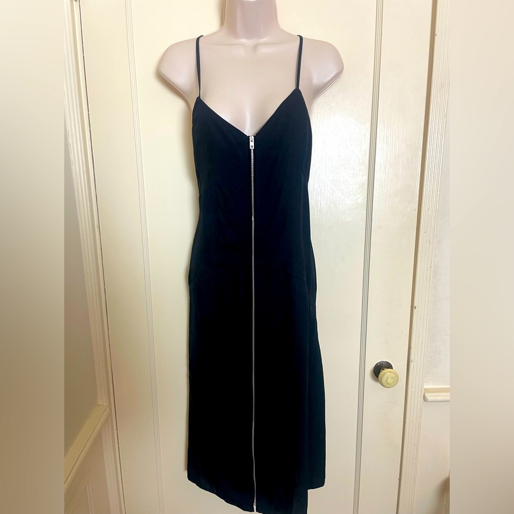 Rag & Bone Zippered Black (almost) Backless Dress with Criss-Cross Straps